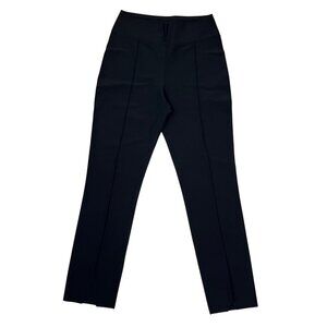 Epoque Evolution pants women's 6 black jet set trousers pull on front slit